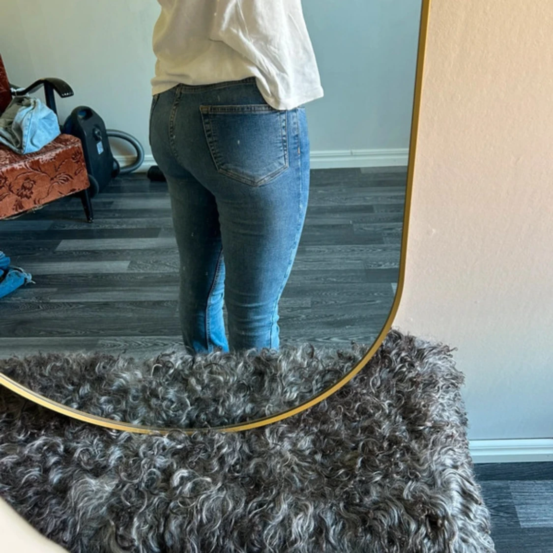 Blå bootcut jeans med normal passform - 2