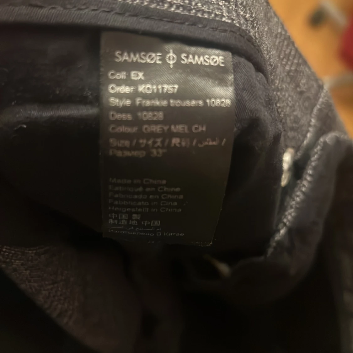 Grå rutiga kostymbyxor Samsøe Samsøe - 3