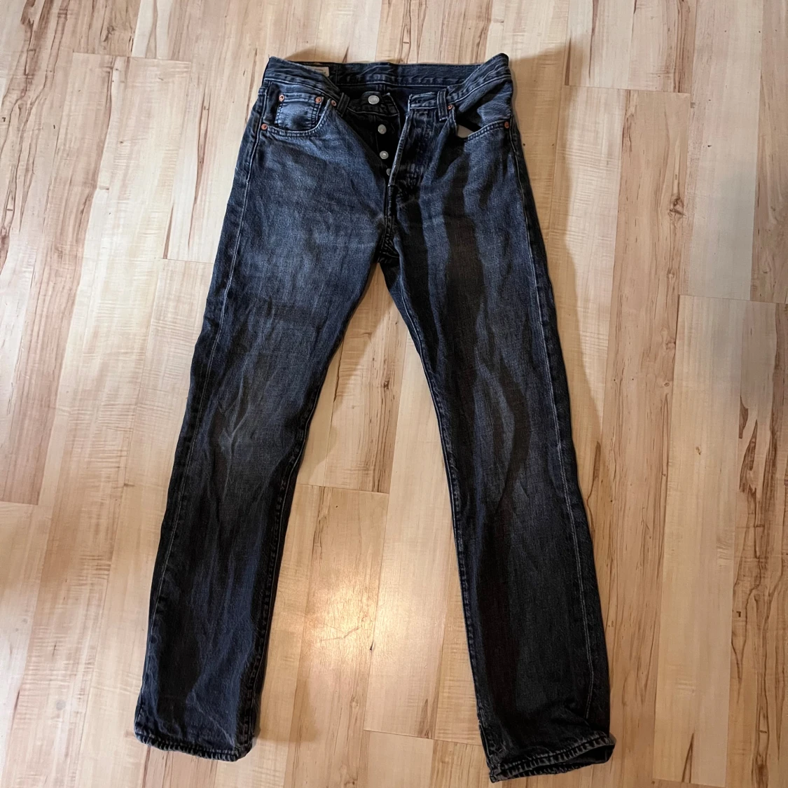 Levi's 501 svarta jeans, W28 L32