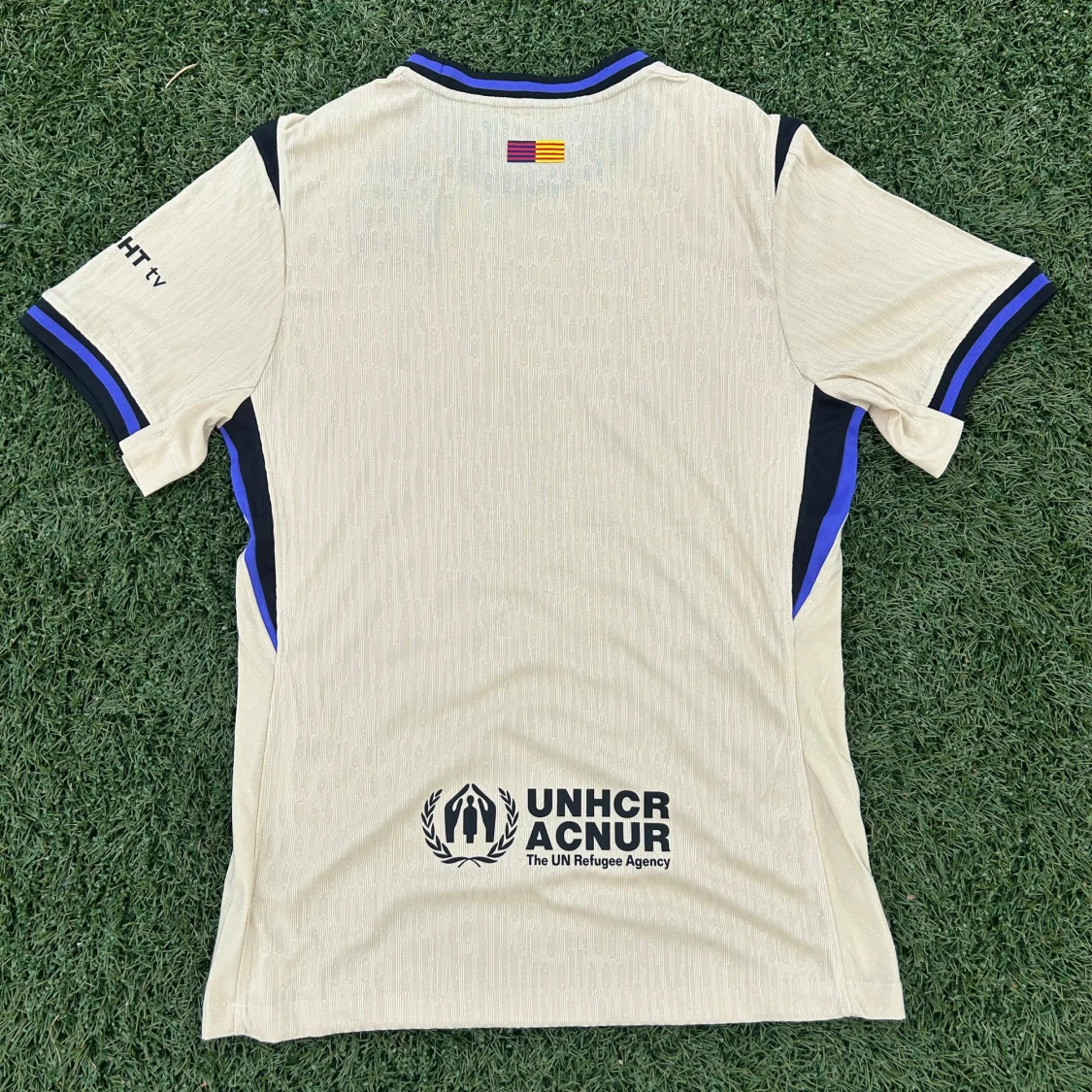 Beige FC Barcelona Nike fotbollströja - 1