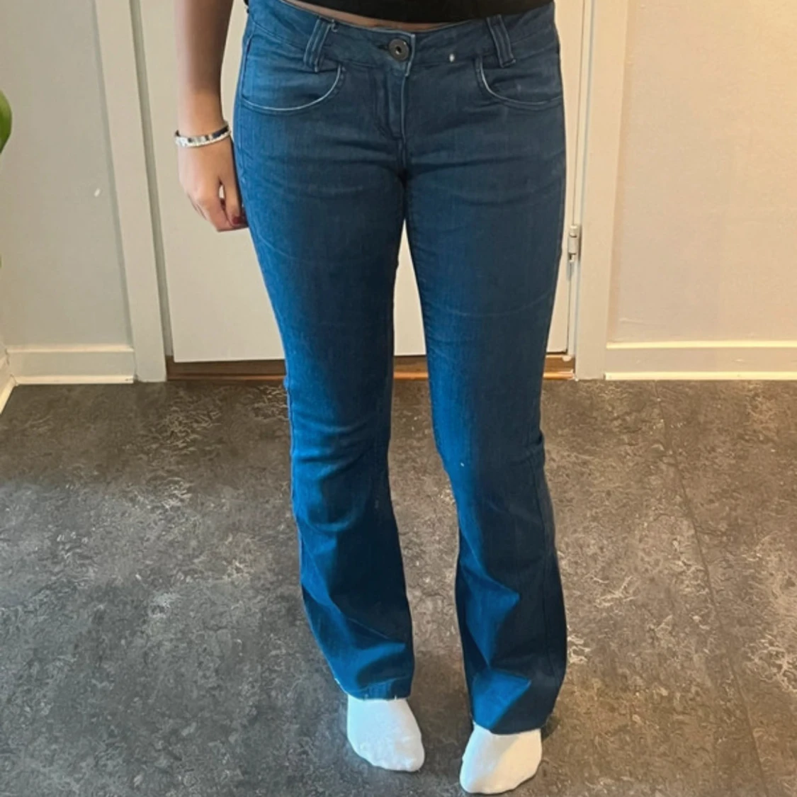 Blå bootcut jeans från ONLY, 29/34