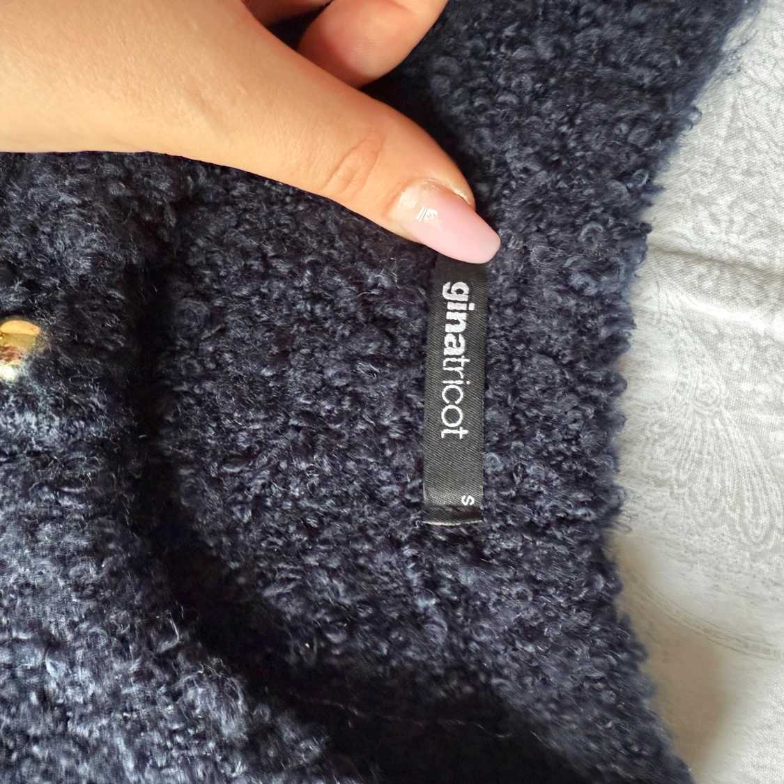 Mörkblå kofta från Gina Tricot - 3