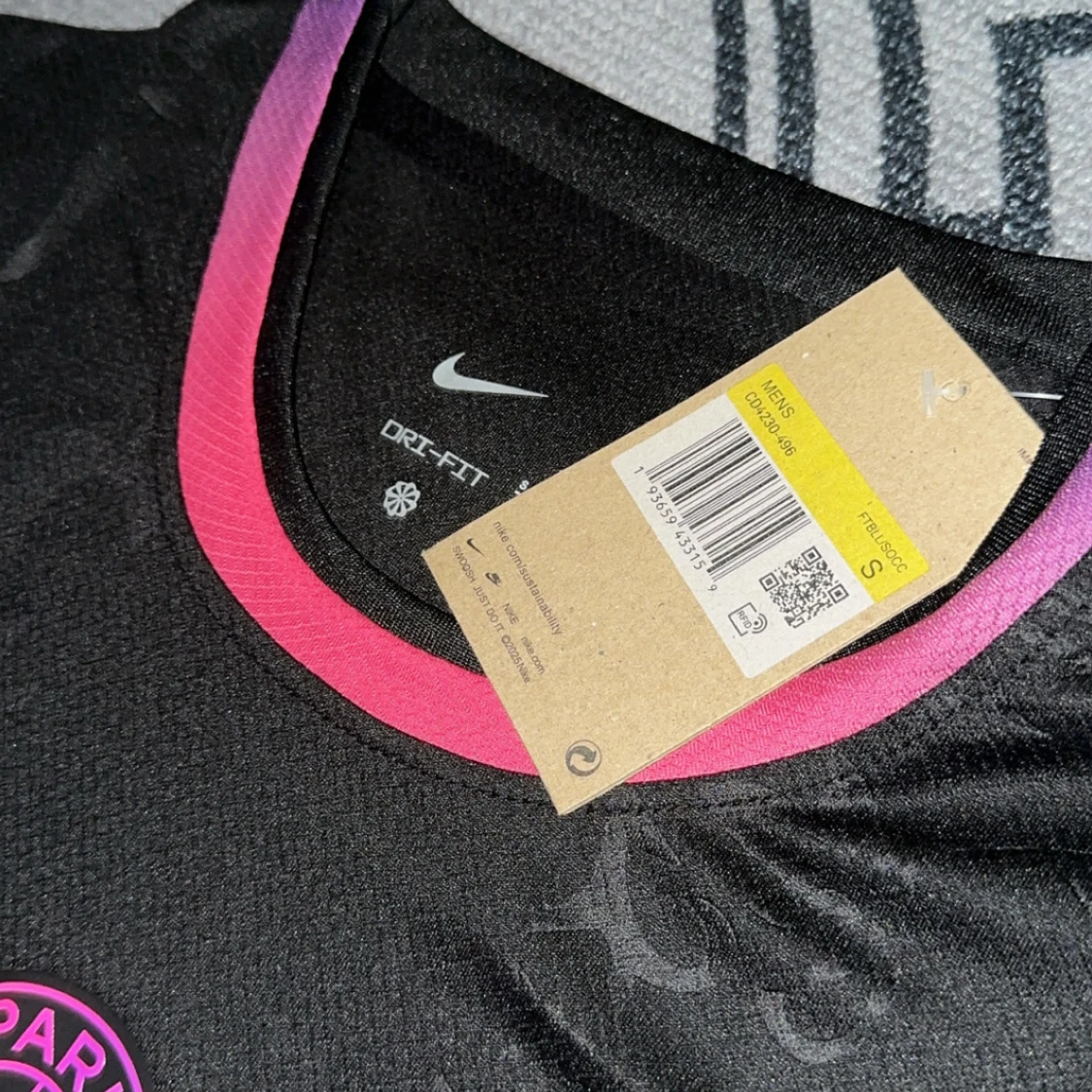 Svart PSG x Nike fotbollströja S - 2