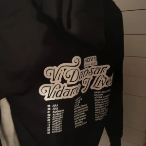 2025 Hov1 hoodie köpt på Gärdet - Konsert-hoodien i storlek M. Köpt på Gärden så den har rätt datum och plats (jämfört med de som är köpta i andra städer) Öppnad men aldrig använd. Prisförslag är okej, men först till kvarn på "köp nu" priset ❤️