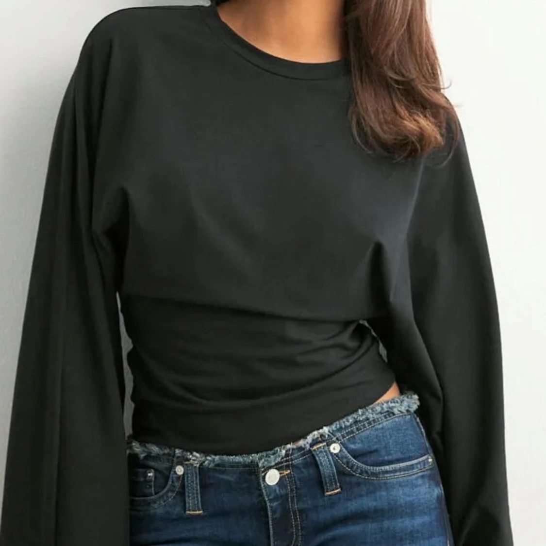 Svart långärmad tröja