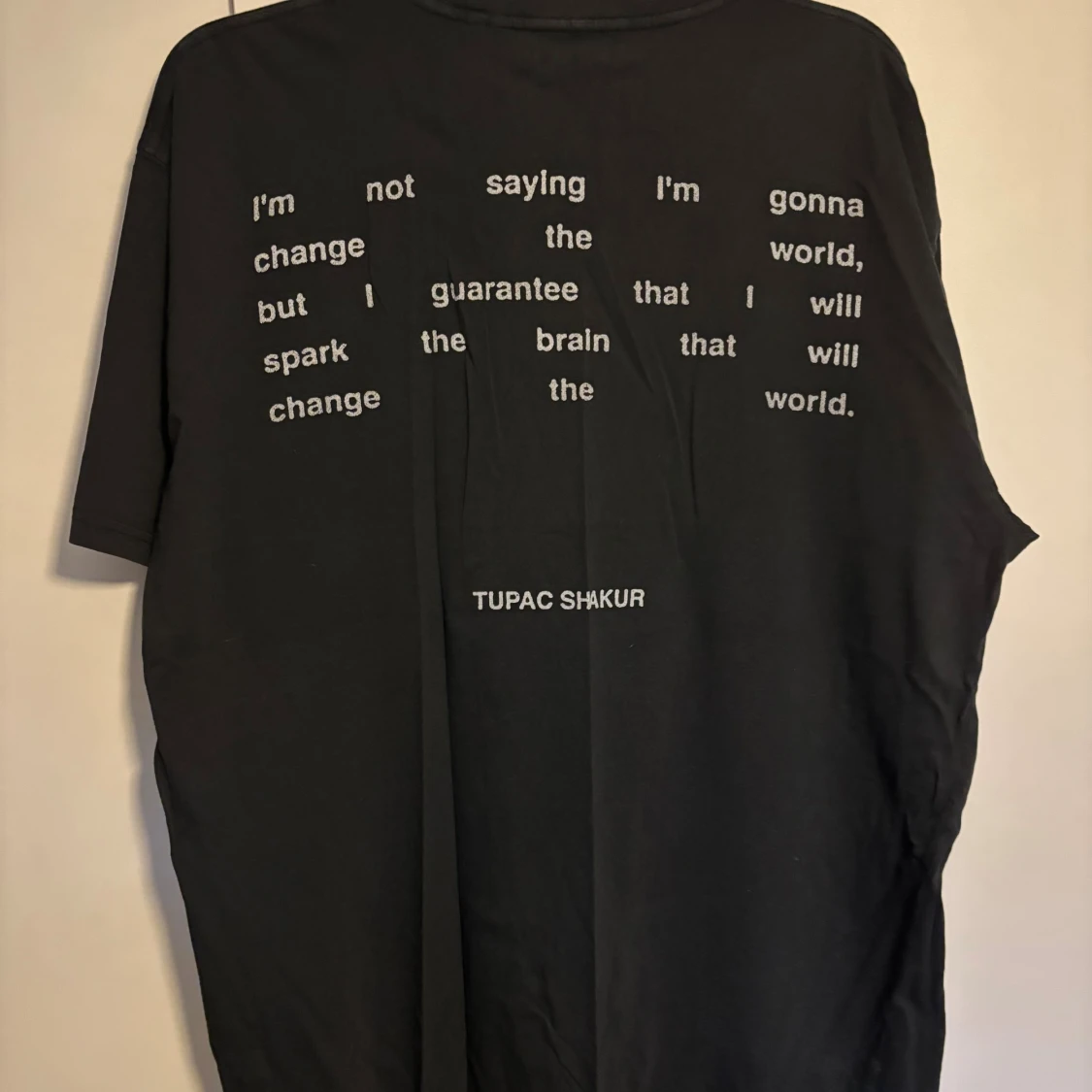 Svart 2Pac t-shirt loose fit M - 1