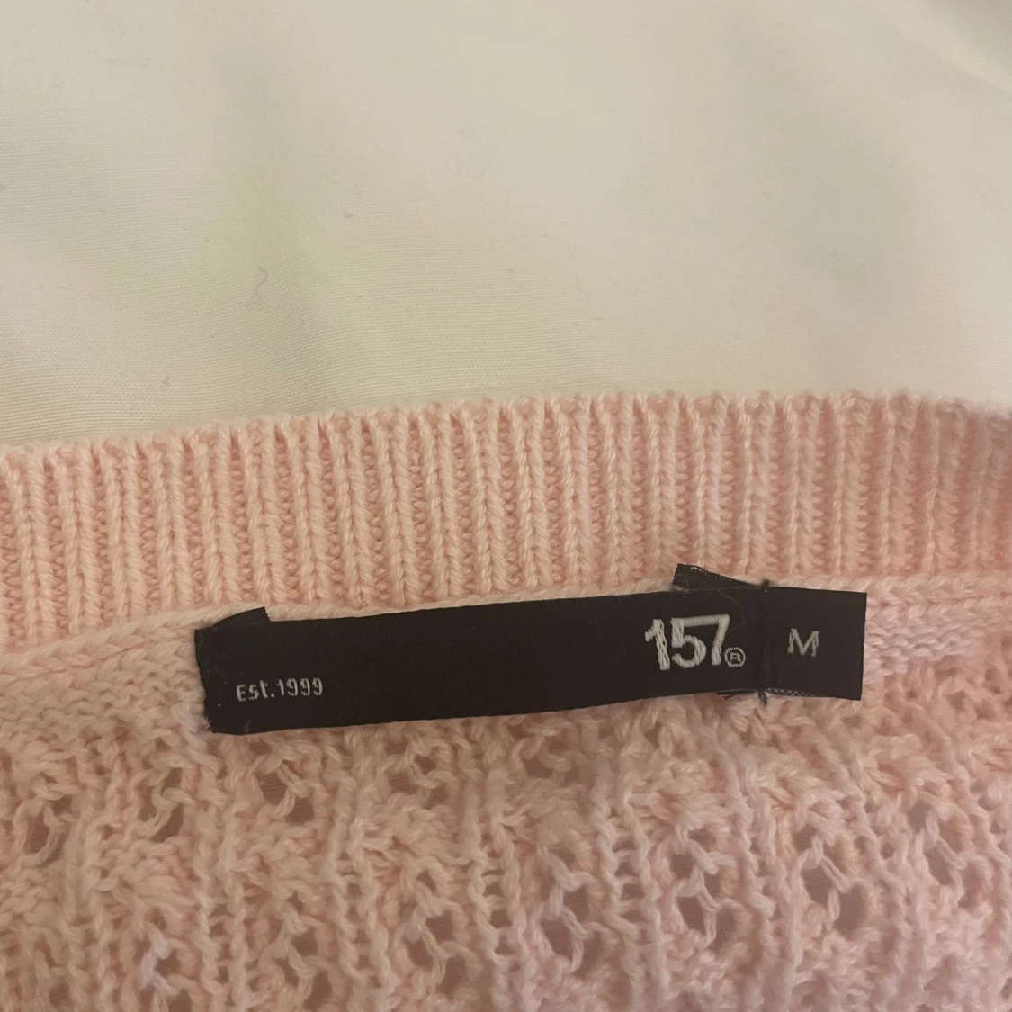 Ljusrosa stickad topp från 157 - 3