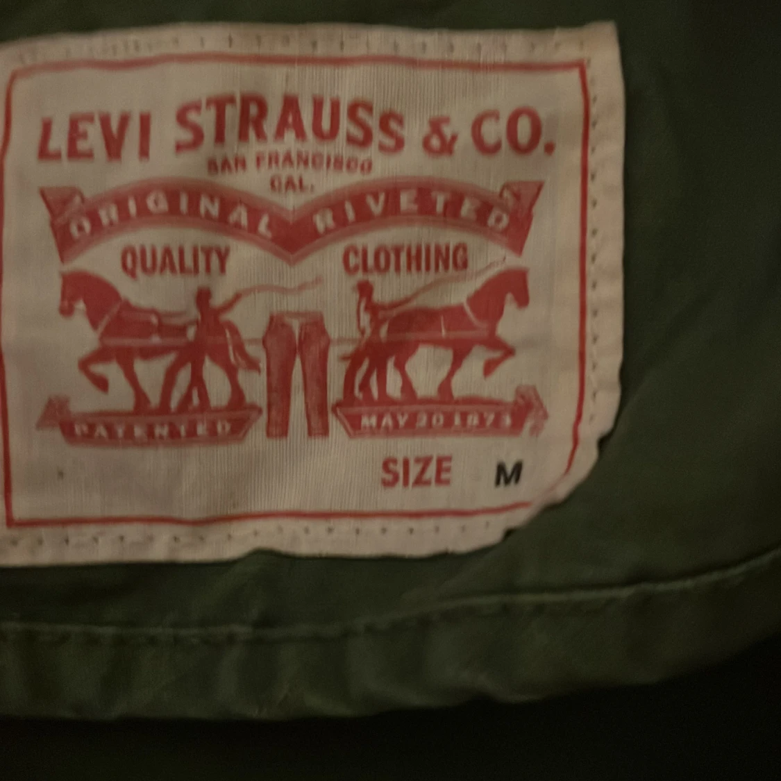 Grön fieldjacket från Levi's, stl M - 2