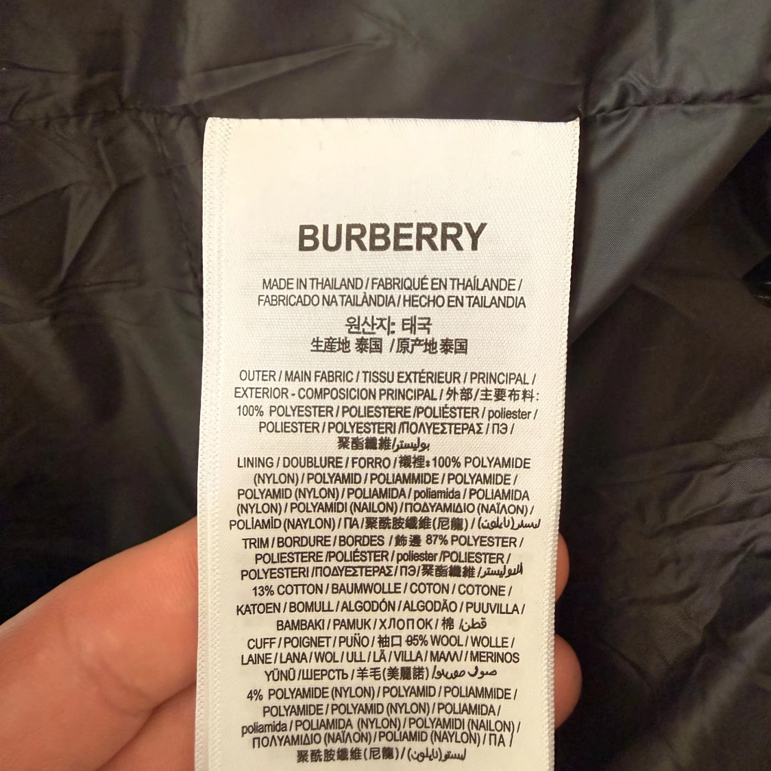 Svart pufferjacka Burberry XL - 2