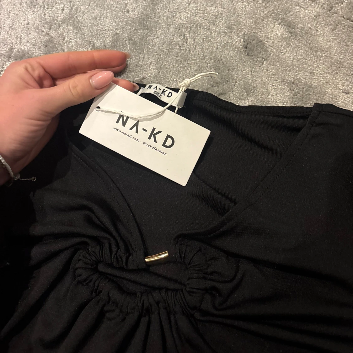 Svart långärmad topp från NA-KD - 2