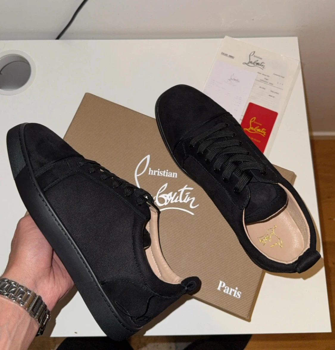 Svarta sneakers från Christian Louboutin