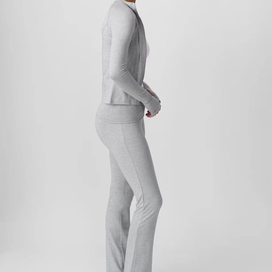 Ginatricot - Soft touch zip jacket med leggings - 1