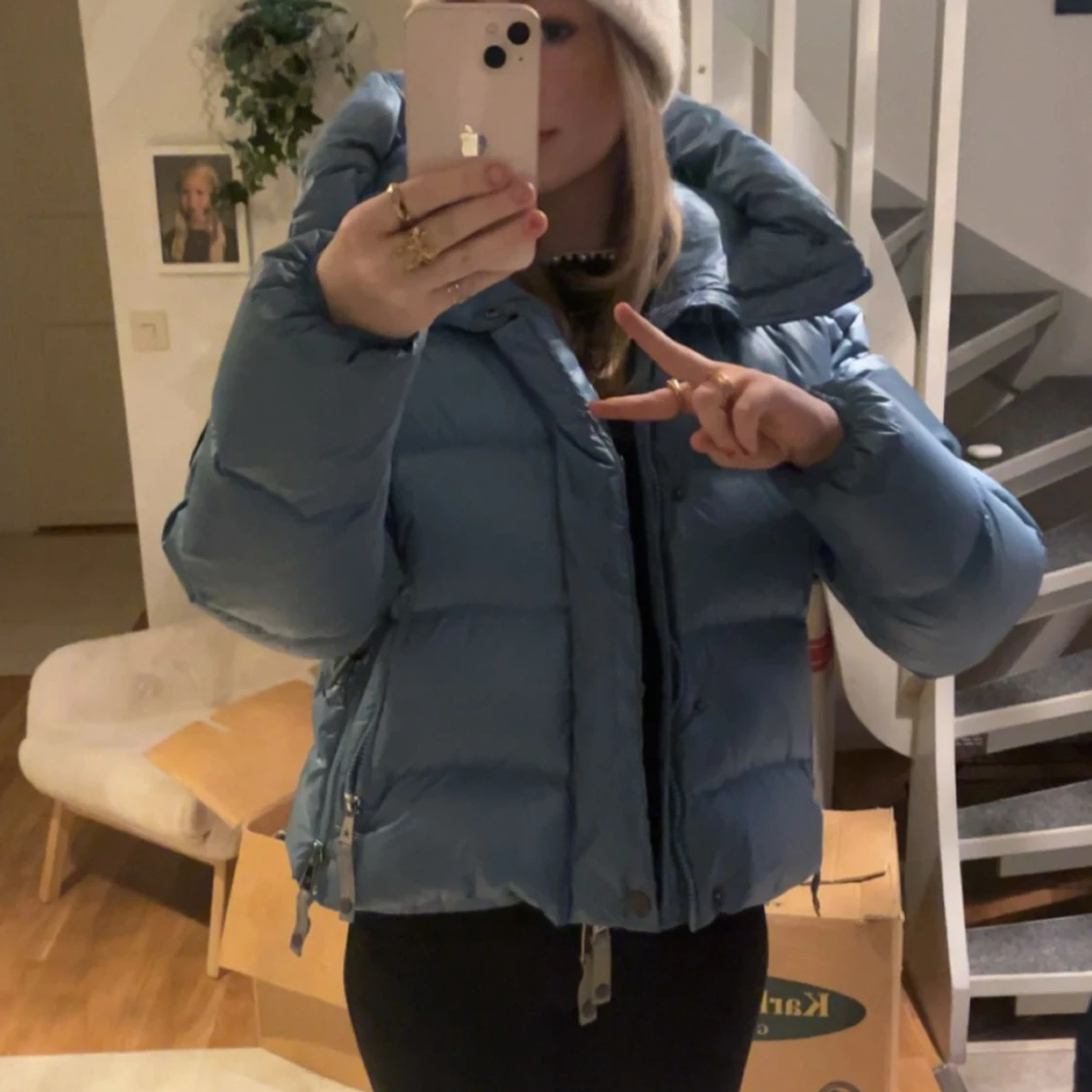 Blå dunjacka från Caya - 2