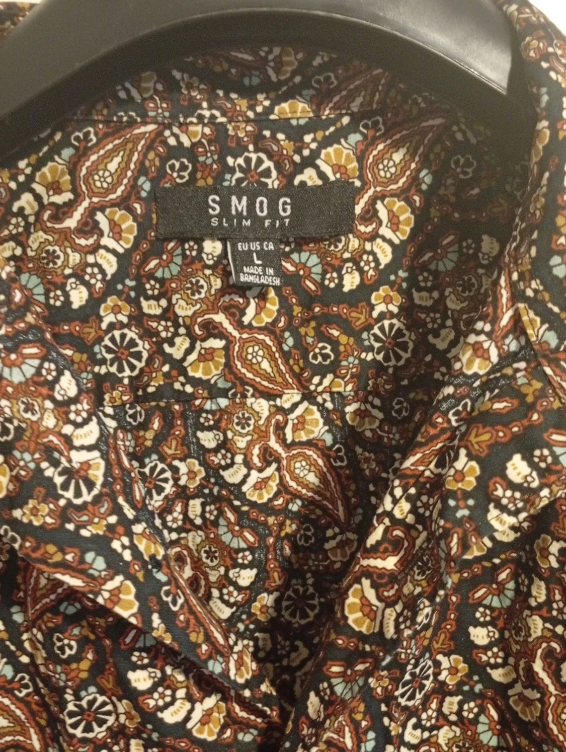 Slim fit blommig skjorta från SMOG - 1