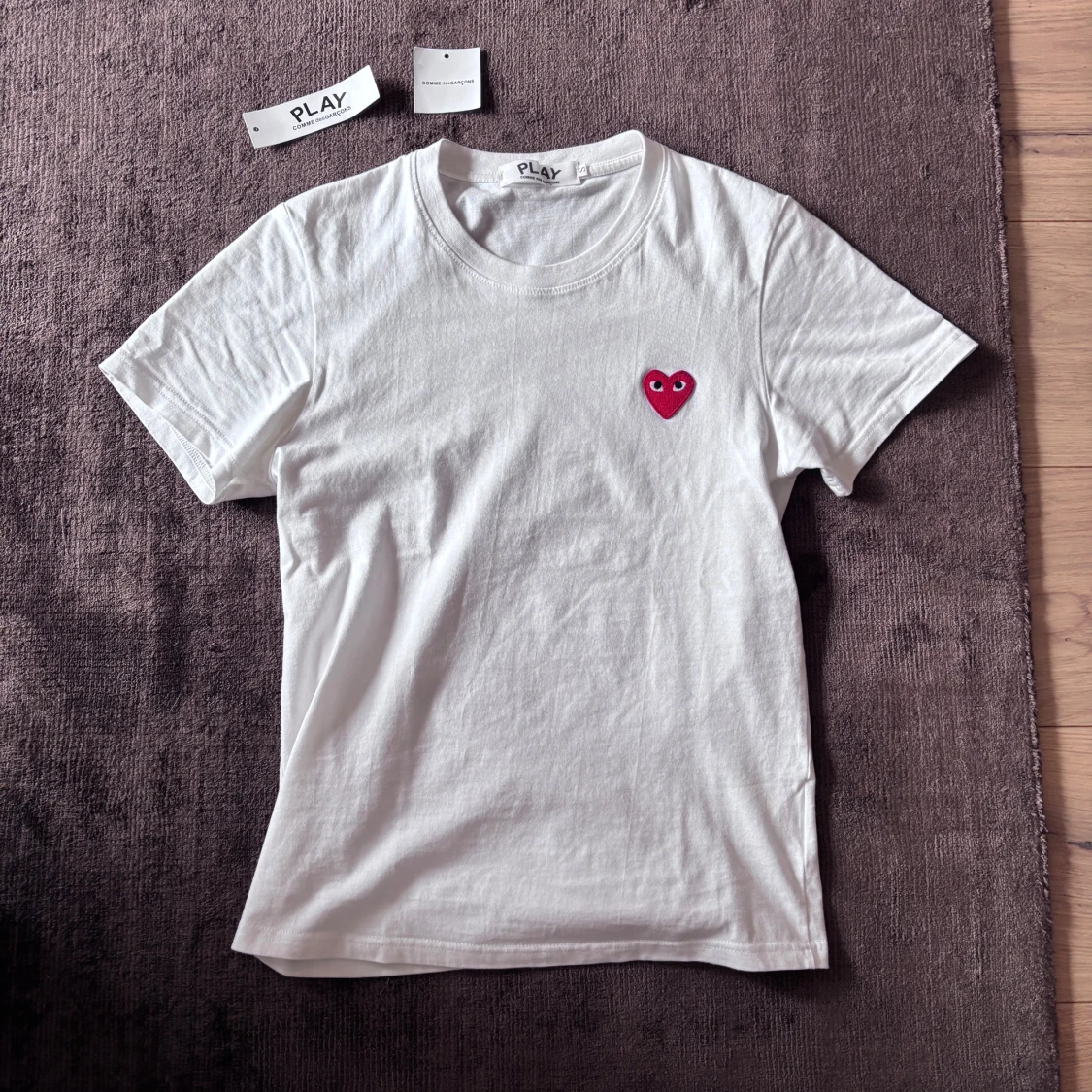 Vit t-shirt Comme des Garçons Play S