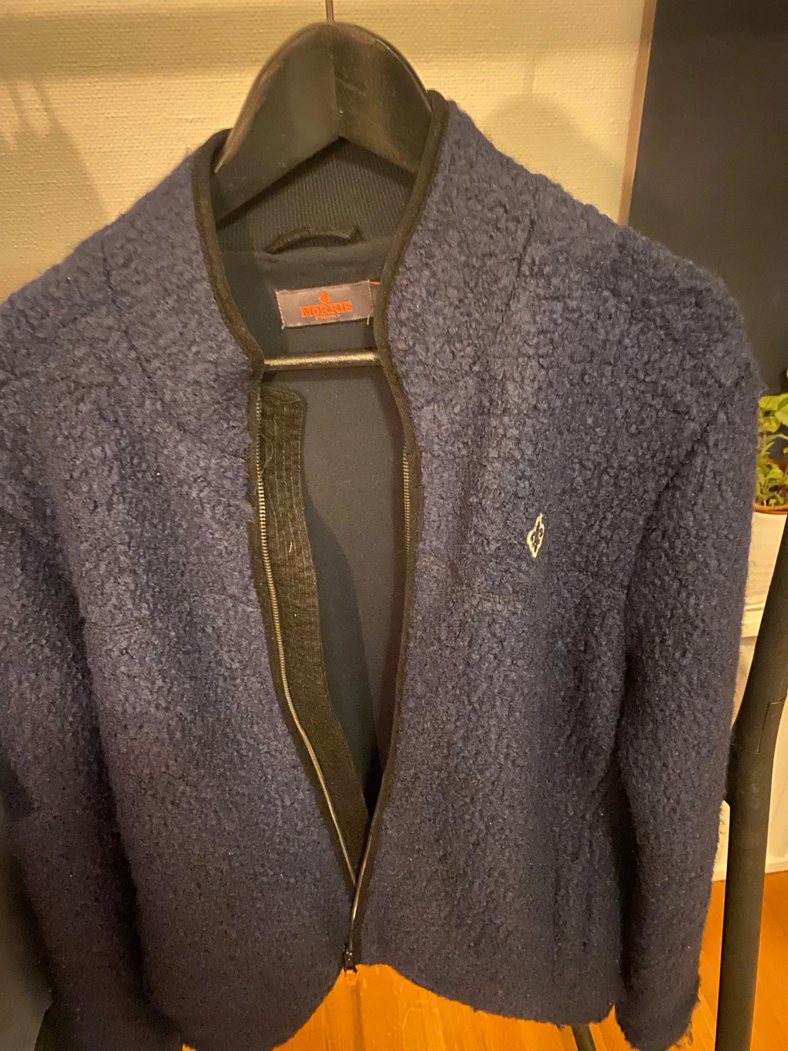 Mörkblå teddyjacka från Morris