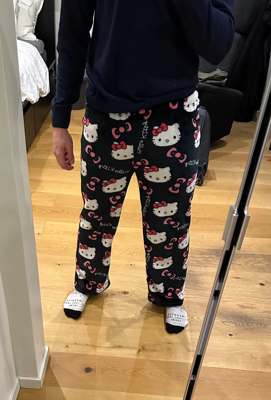 Hello Kitty mjukisbyxor svart/rosa - 2