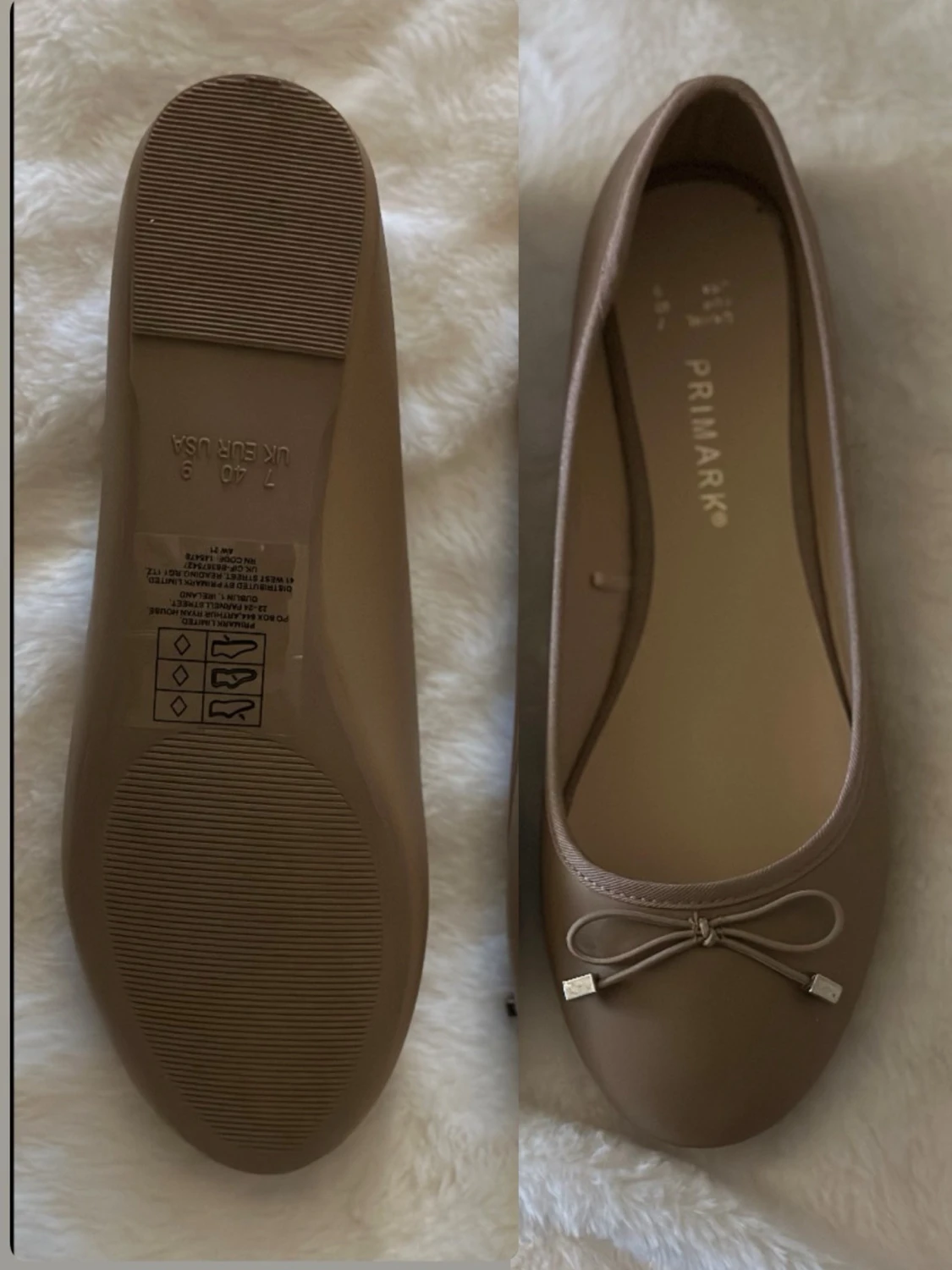 beiga ballerinaskor - 1