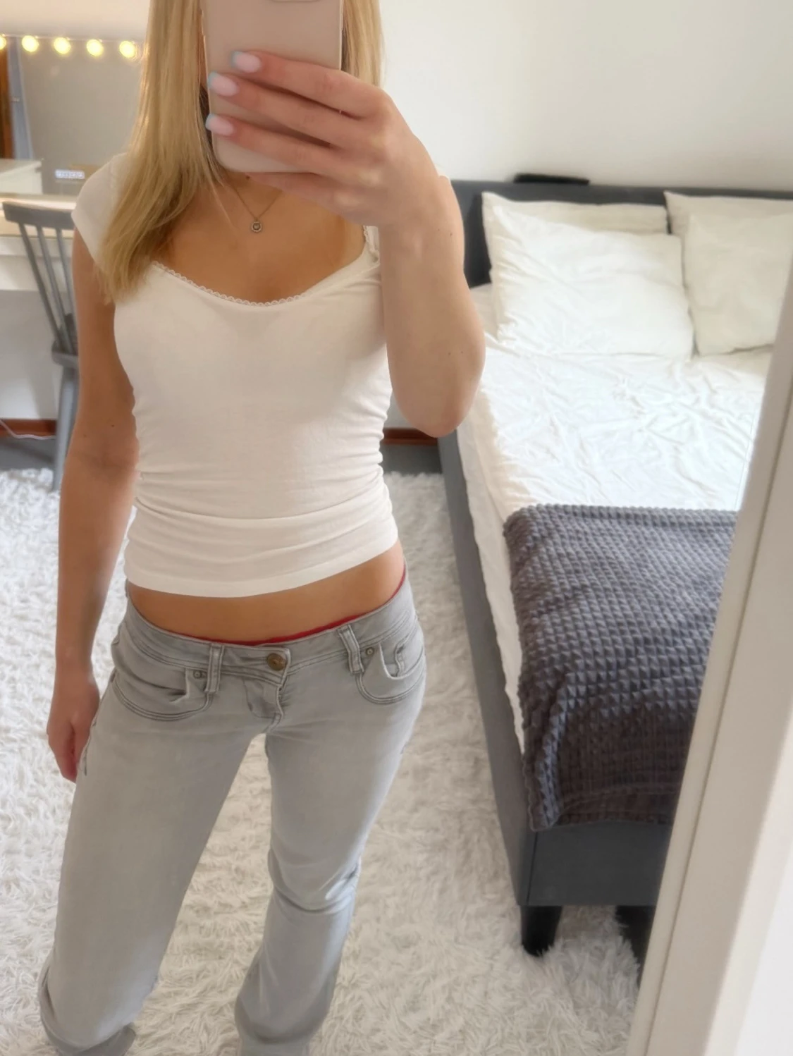 Lågmidjade jeans