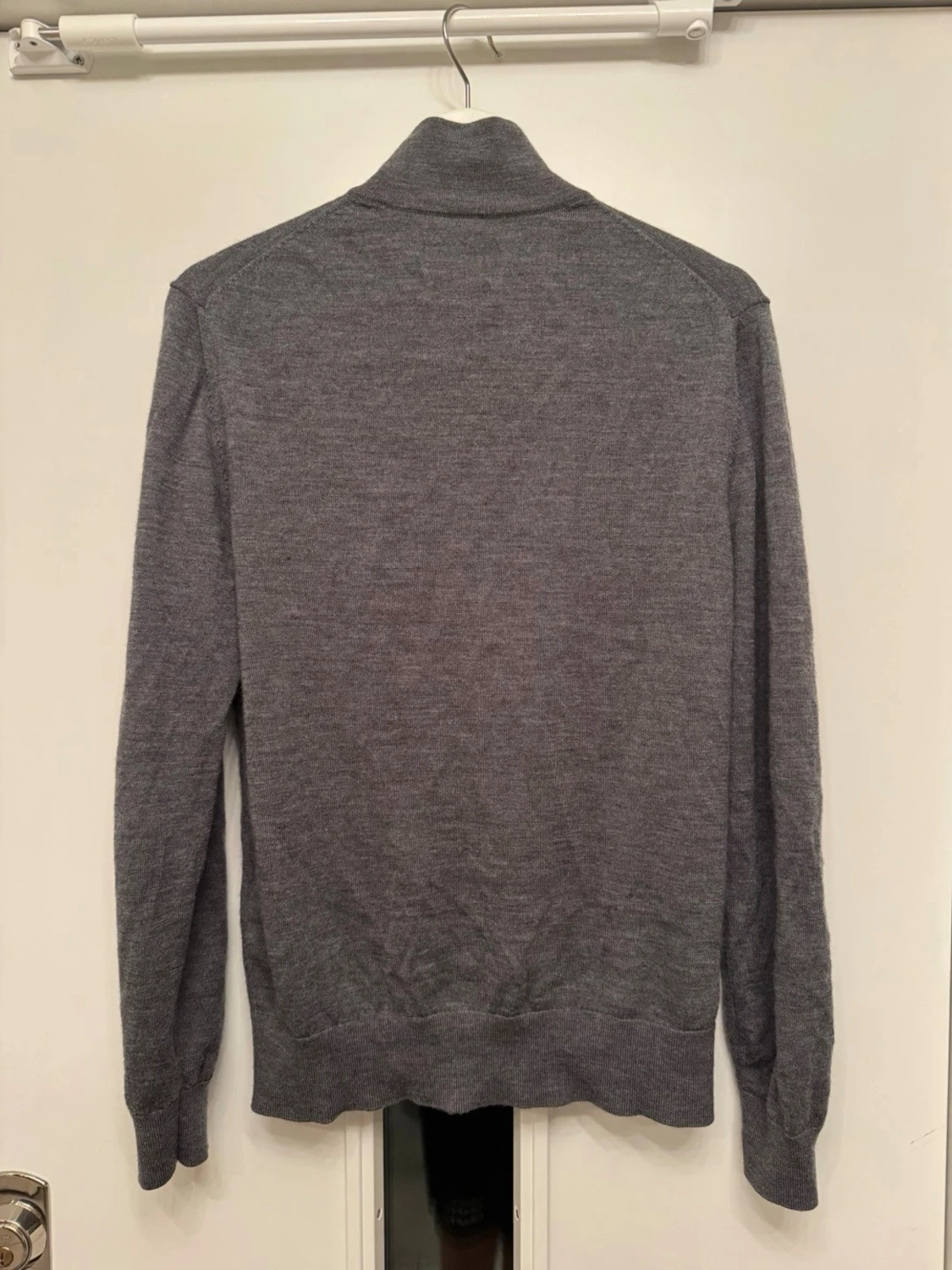 Grå merinoull kofta These Glory Days - 1