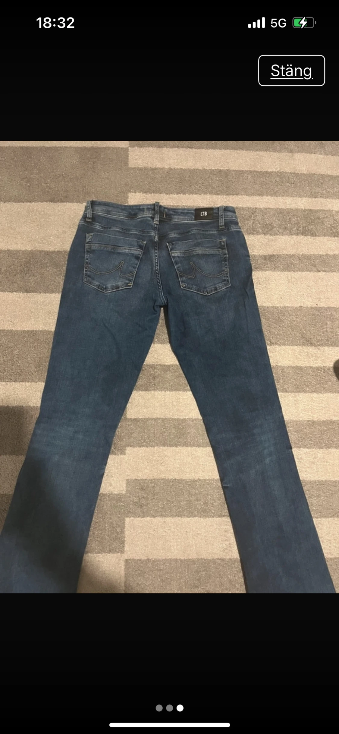 Blå bootcut jeans från LTB - 2