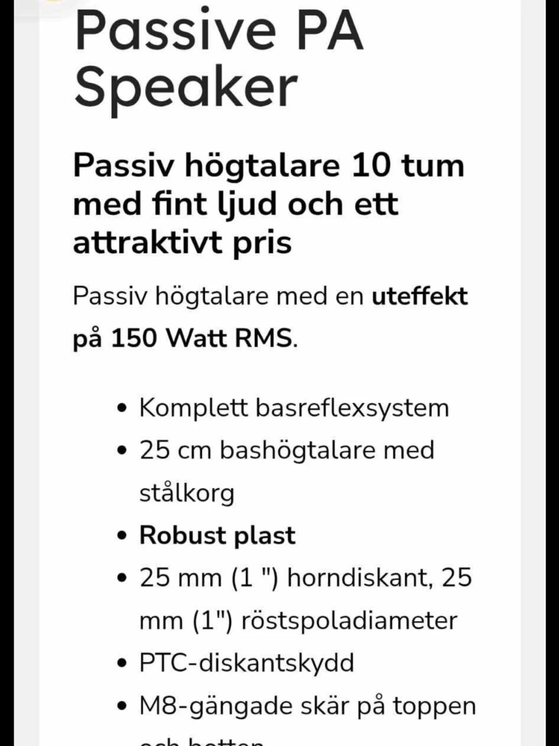 2 st IMG Stageline WAVE-10P högtalare - 5