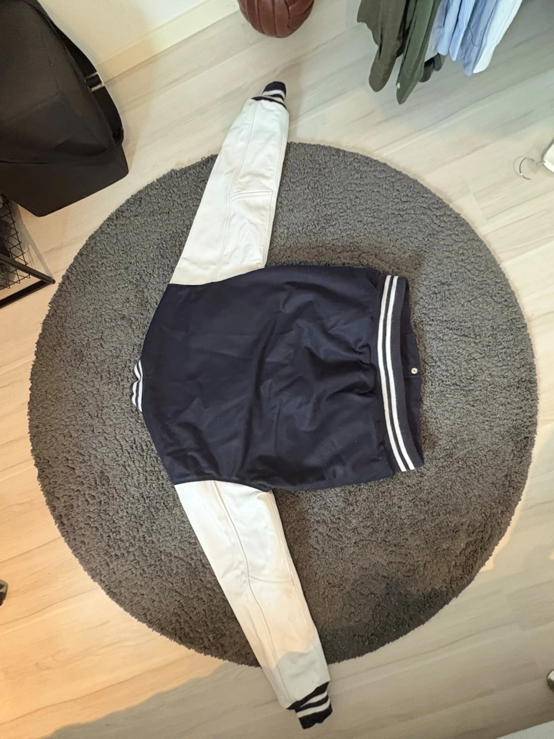 Exklusiv collagejacka med äkta läder - 2