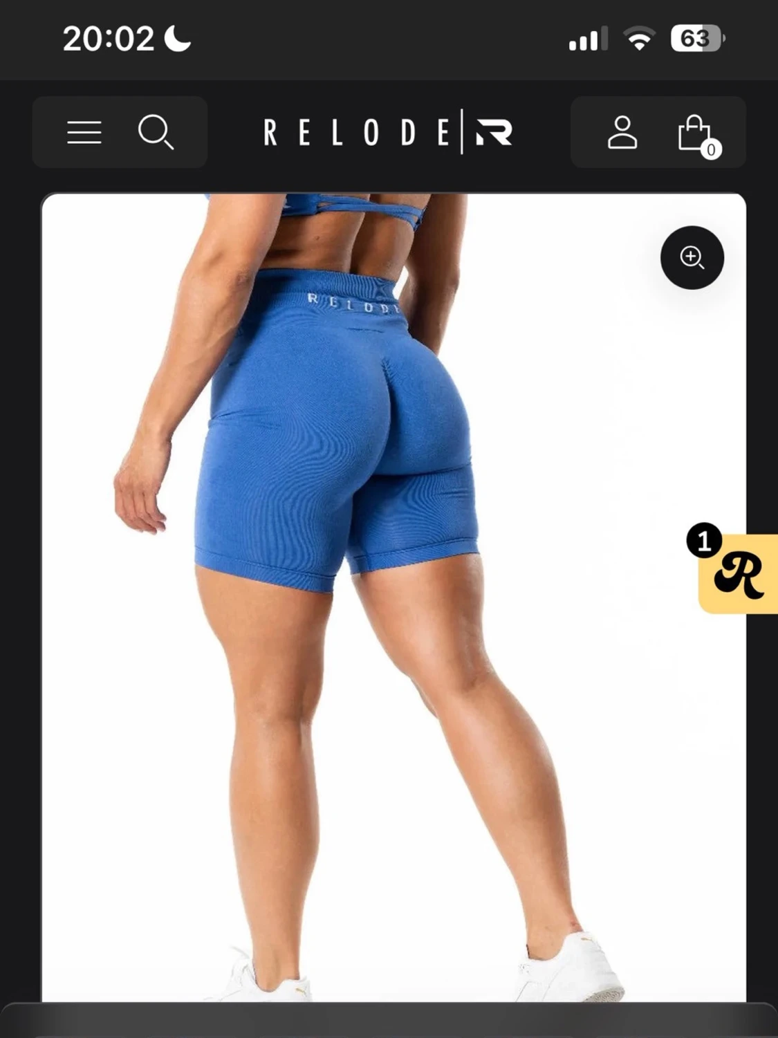 Blå träningstights-shorts från Relode - 2