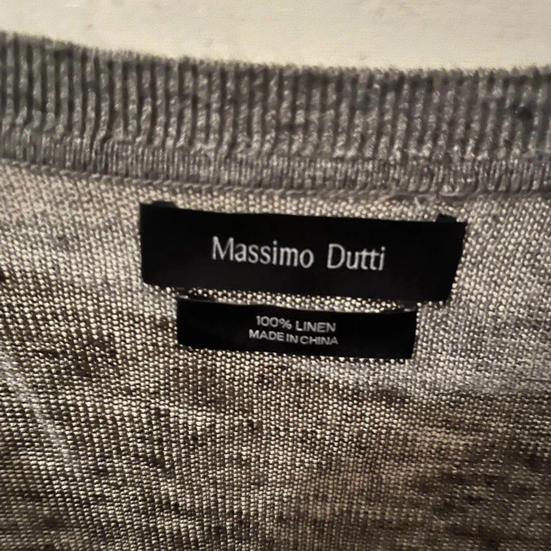 Grå linnetröja från Massimo Dutti - 1