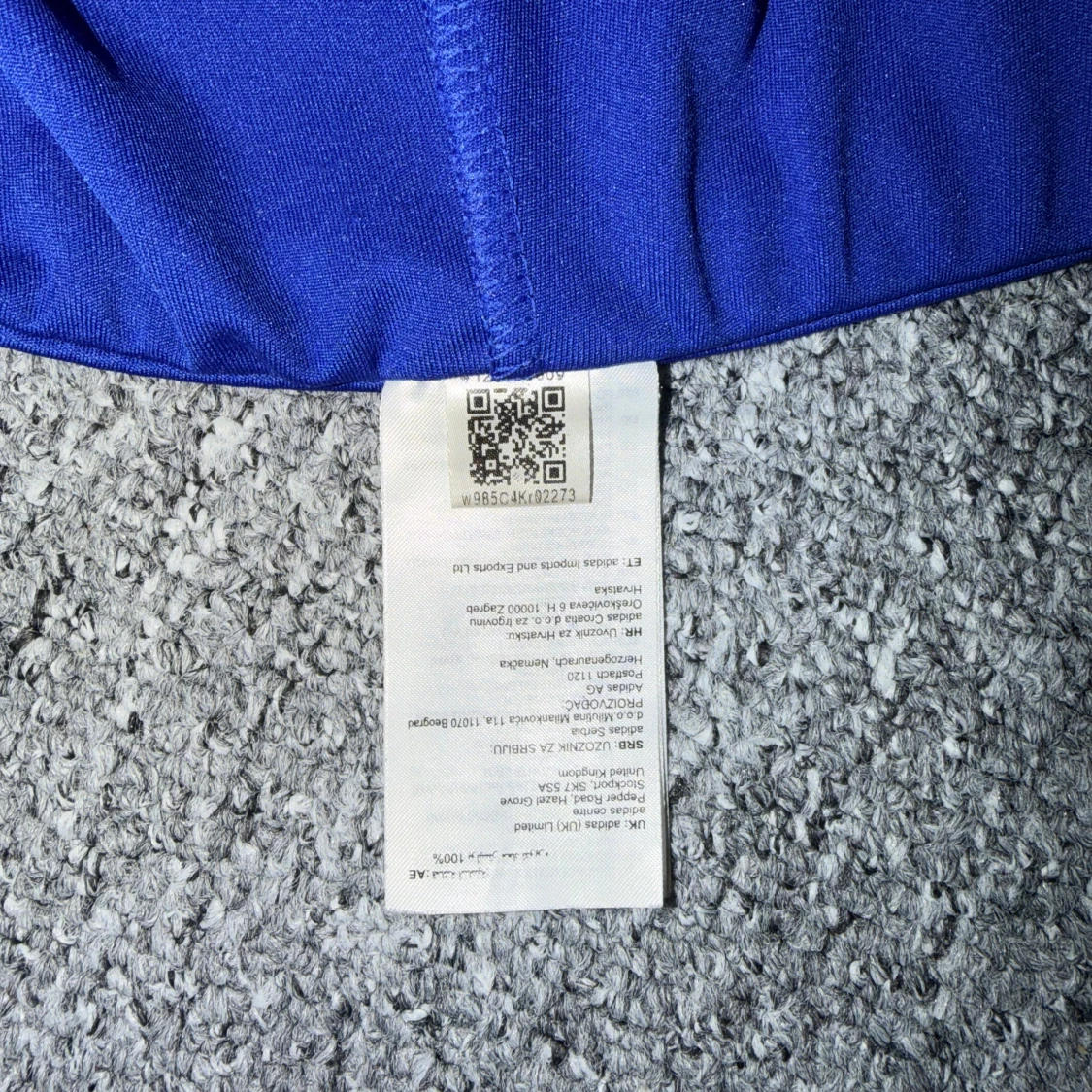 Blå Adidas shorts med snörning - 3