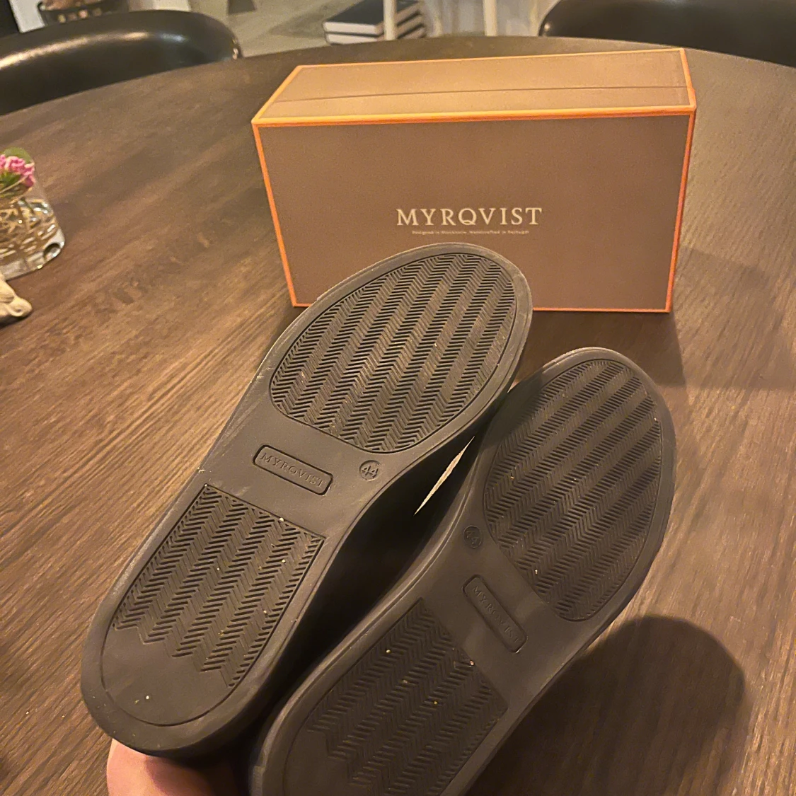 Navy mocka sneakers från Myrqvist - 4