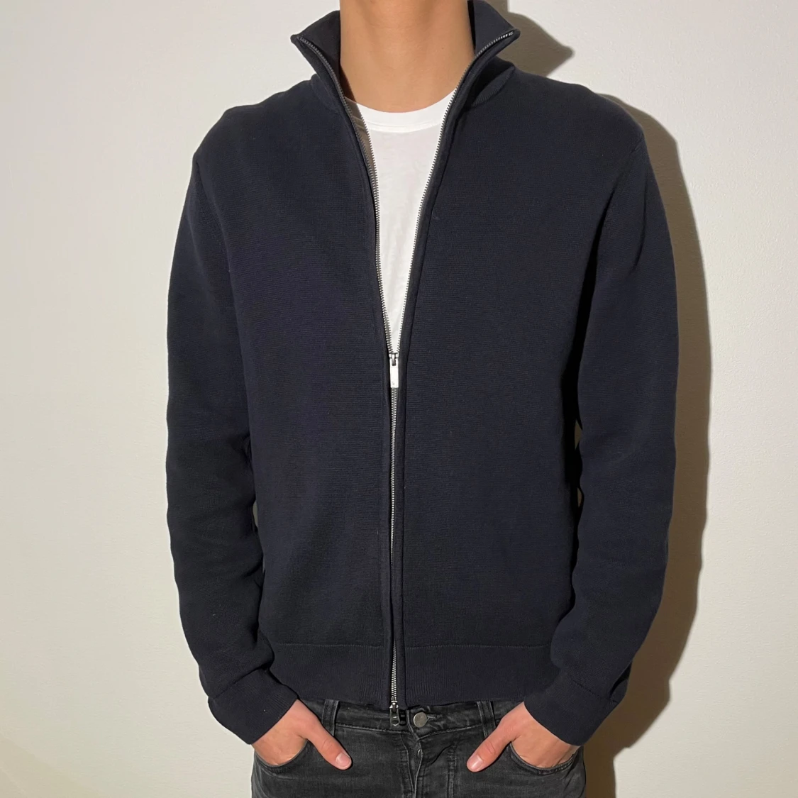 Mörkblå fullzip från Bläck - 3