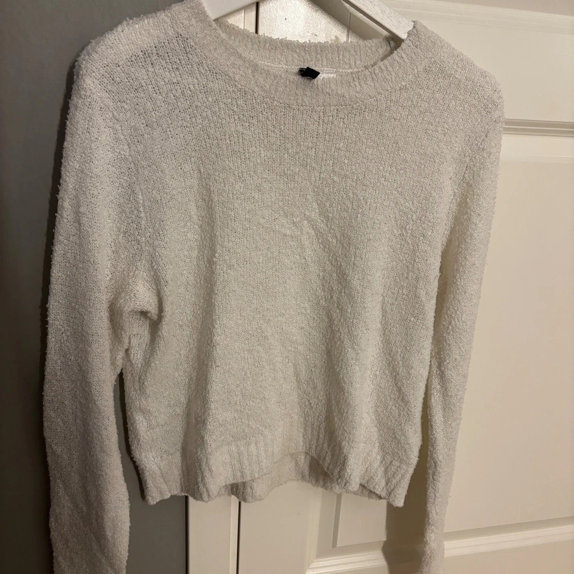 Vit stickad tröja från H&M Divided