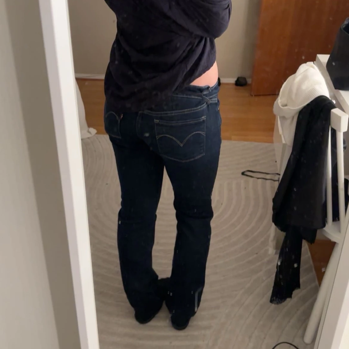 Levi's Straight Leg Jeans mörkblå - 4