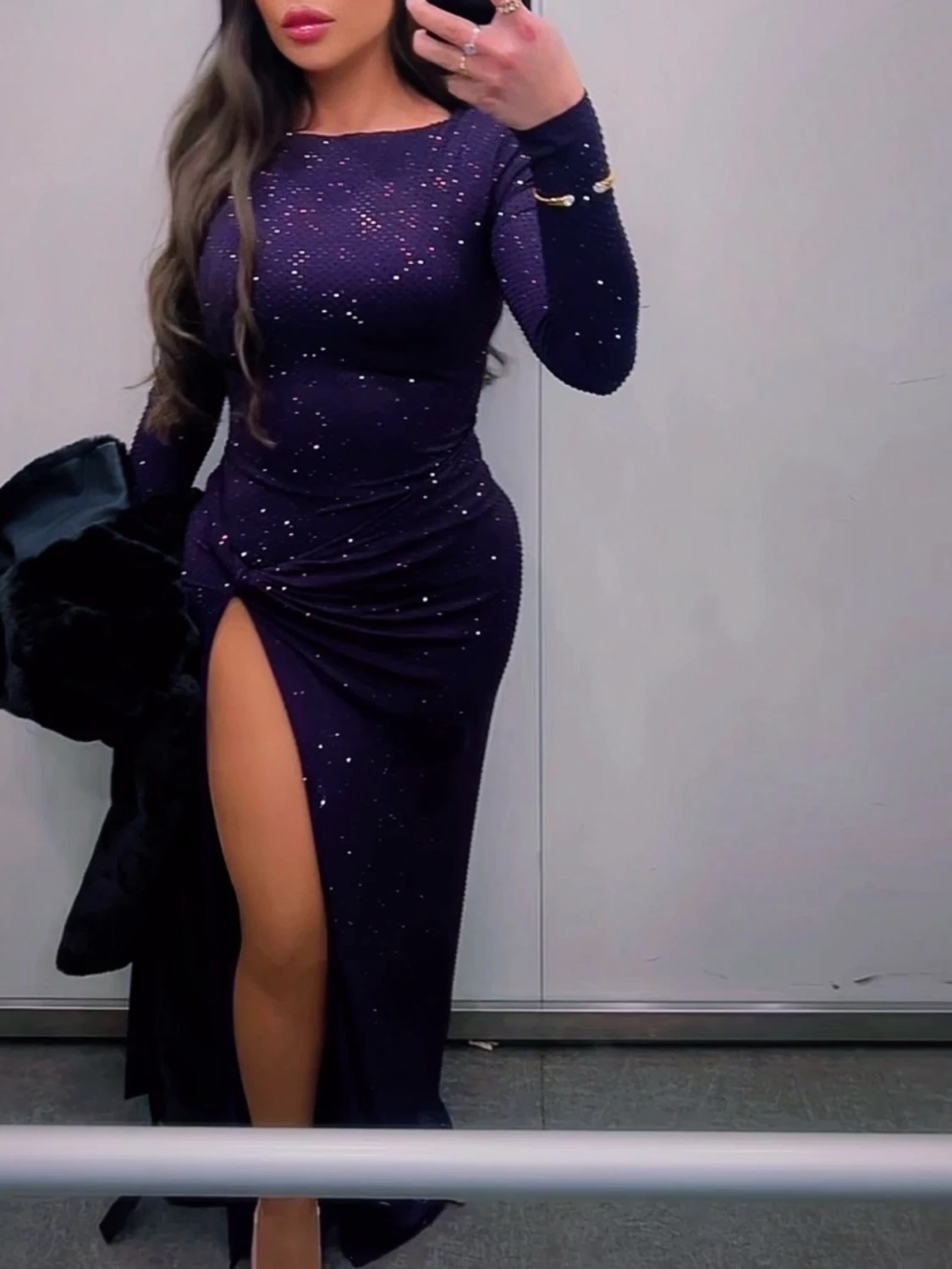 Meshki sparkly evening dress