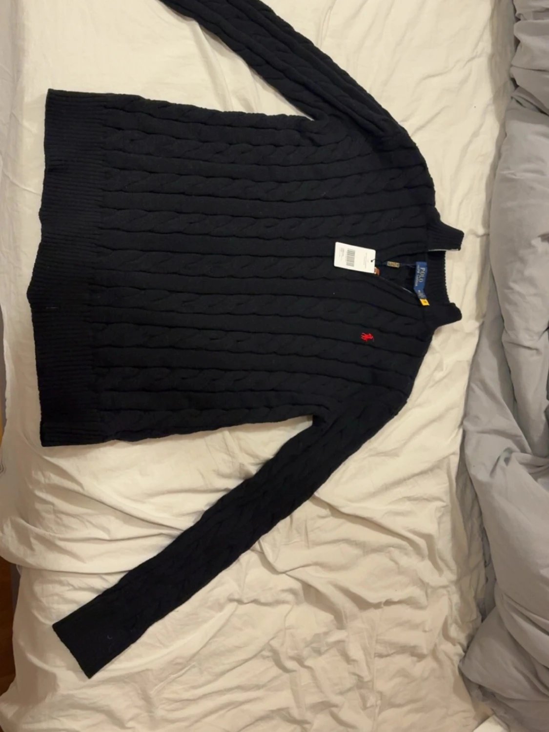 Svart stickad tröja Polo Ralph Lauren