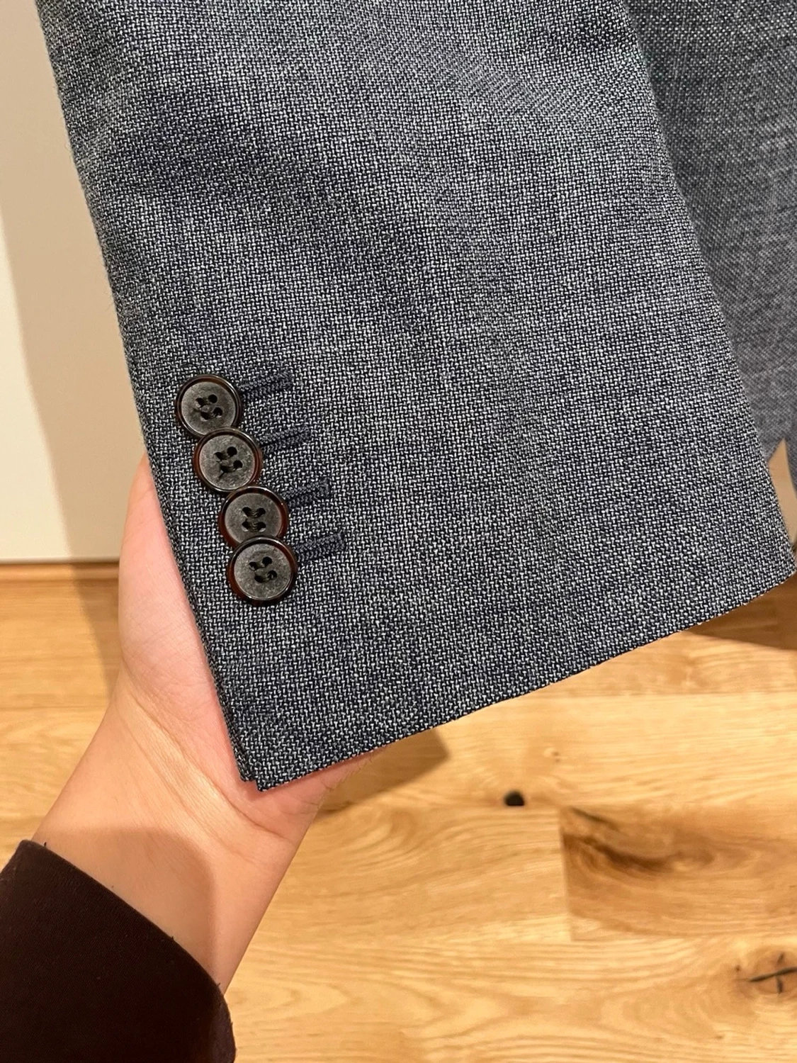 Grå kavaj från Reda Super 110s - 1