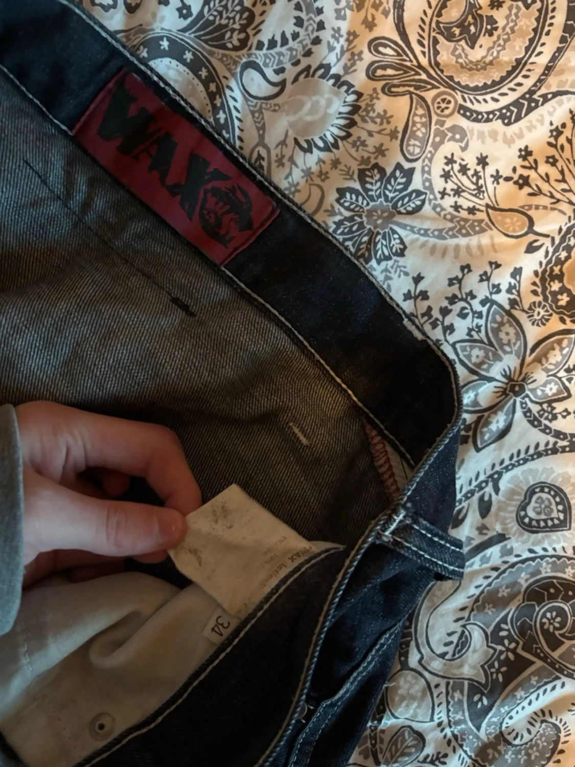 Wax jeans med tryck - 4