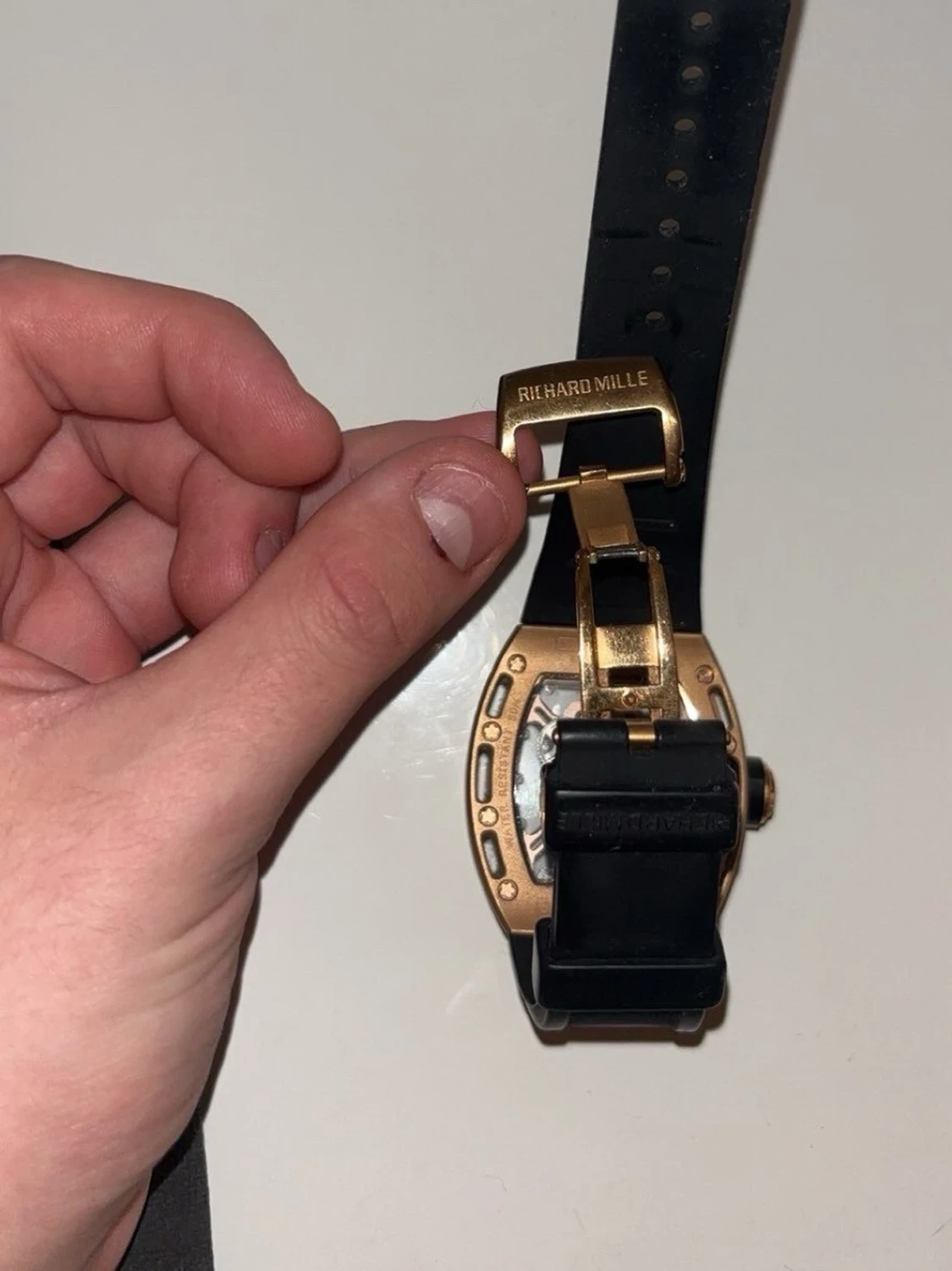 Richard Mille klocka med svart gummiband - 1