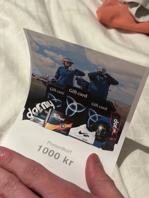 Dormy presentkort 1000 - Vill sälja snabbt, skicka prisförslag