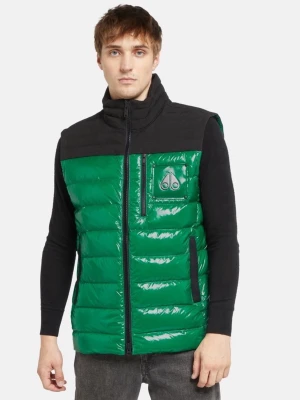 Grön och svart dunväst från Moose Knuckles - Stilig och fräsch dunväst från Moose Knuckles. Perfekt att slänga över en hoodie eller tröja för en cool look. Fungerar utmärkt till kyliga höst/vårkvällar lika väl som sena sommarkvällar!