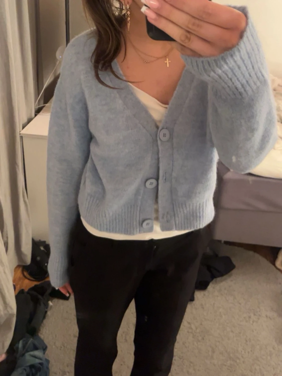 Ljusblå kofta från C.W.