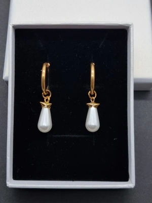 Handgjorda örhängen inspirerade av Maria Nilsdotter  - Material-rostfritt stål. Stilrena örhängen inspirerade av Maria Nilsdotter. ☝️Vid köp ingår två extra berlocker som kan bytas ut, då själva hänget är ömtåligt och känsligt för stötar.