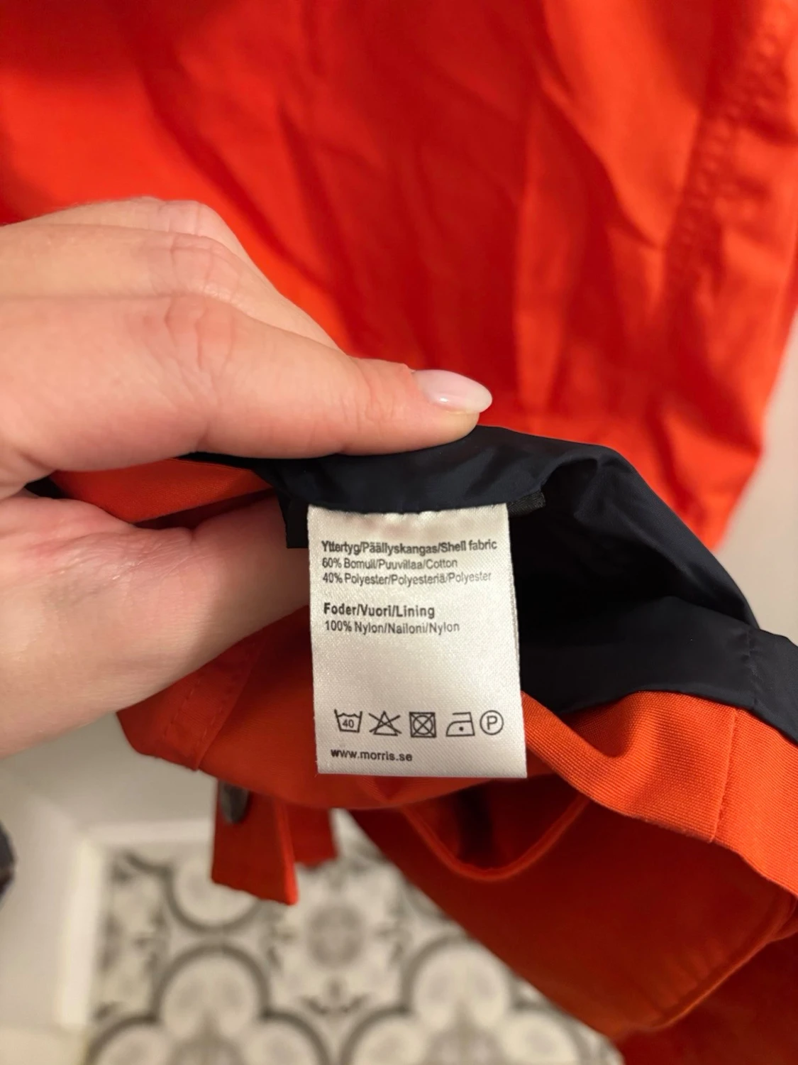 Orange vindjacka från Morris - 6