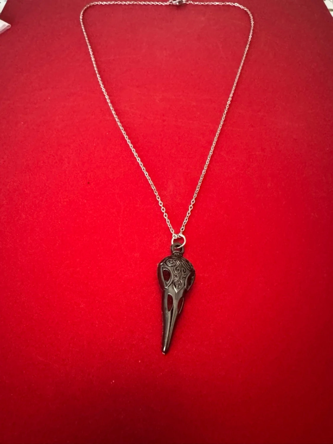 Halsband svart döskalle - 3