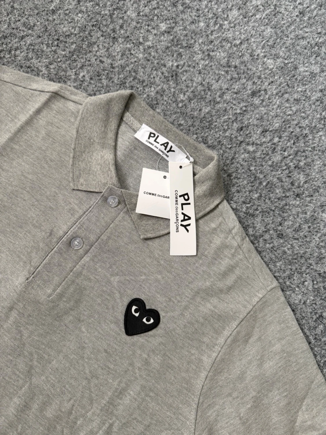 CDG gray polo shirt - 1