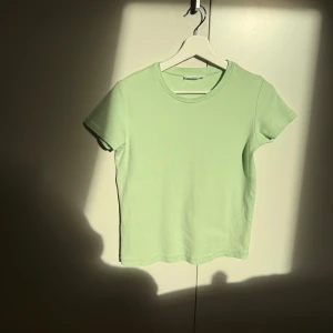 Ljusgrön basic t-shirt från Mango - 🌱 En stilren ljusgrön t-shirt från Mango i mjuk bomull.  🌱 Modellen är klassisk med rund halsringning och korta ärmar.  🌱 Perfekt att matcha med jeans eller kjol för en fräsch look. 🌱 Använd 2-3 gånger och tvättad. Mycket bra skick  🚭Djurfritt och rökfritt hem 💛 Se gärna mina andrs annonser samfrakt 