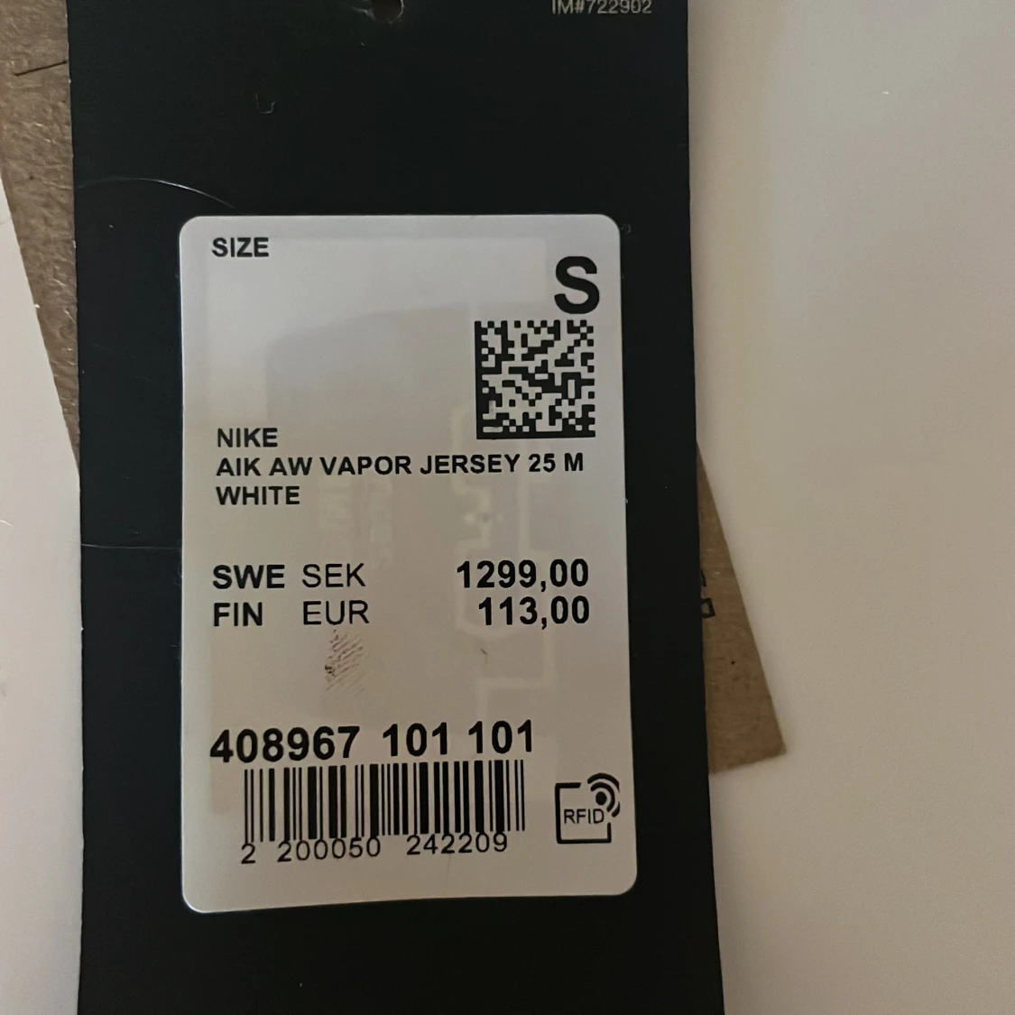 Vit AIK fotbollströja Nike S - 2