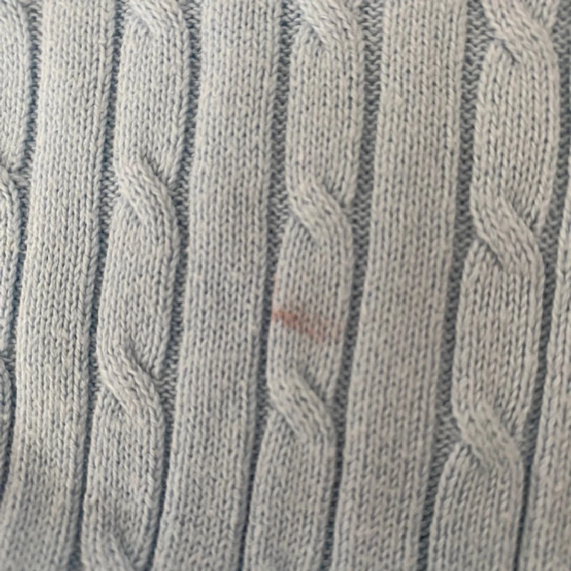 Ljusblå kabelstickad tröja falsterbo hs  - 2