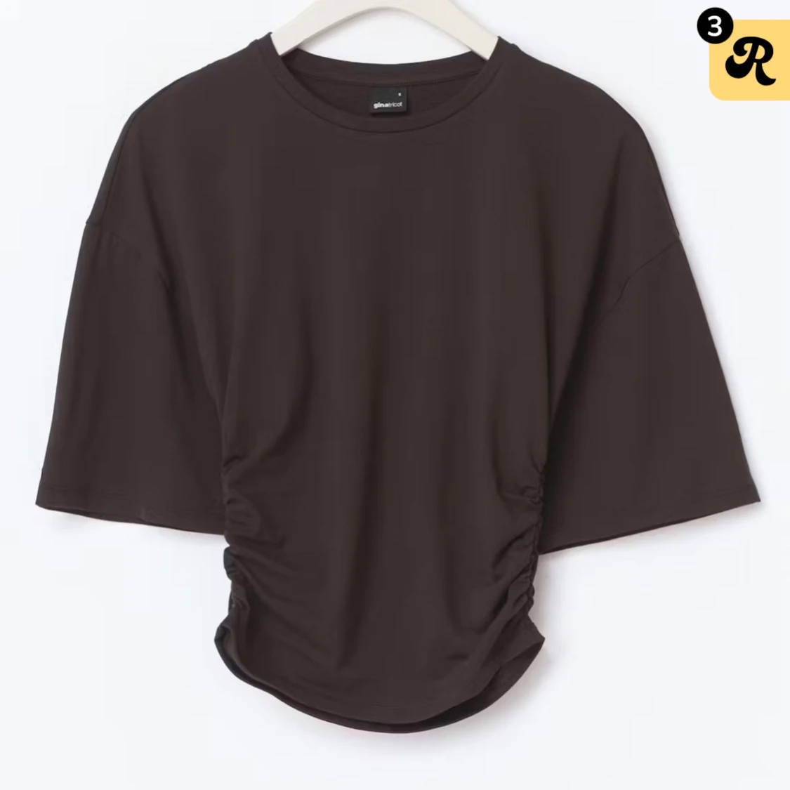 Soft touch ruched tee